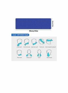 KASTWAVE Cooling Towel 6 Packs (35"×12") - Cold Workout Towels Cool Neck Warp Sweat Rags for Sports, Fitness, Gym, Yoga, Running, Travel, Camping (6 Colors)  - Image 5