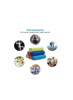 KASTWAVE Cooling Towel 6 Packs (35"×12") - Cold Workout Towels Cool Neck Warp Sweat Rags for Sports, Fitness, Gym, Yoga, Running, Travel, Camping (6 Colors)  - Image 2