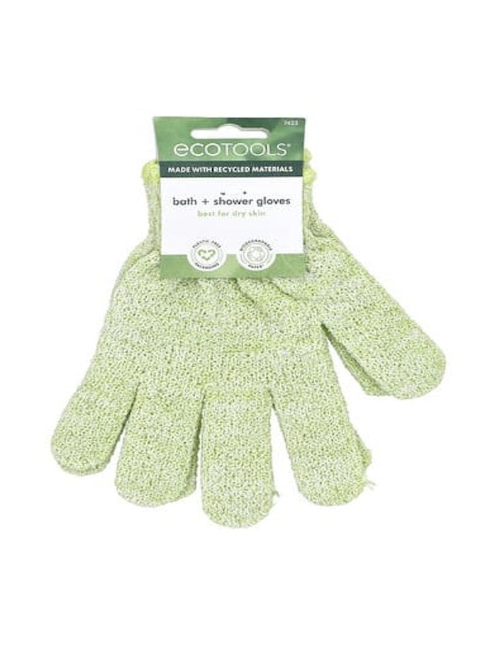 EcoTools, Bath + Shower Gloves, 1 Pair