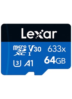 633x 64GB TF Card High-performance Micro SD Card Class10 U3 A1 V30 High Speed TF Card for Phone Camera Dashcam