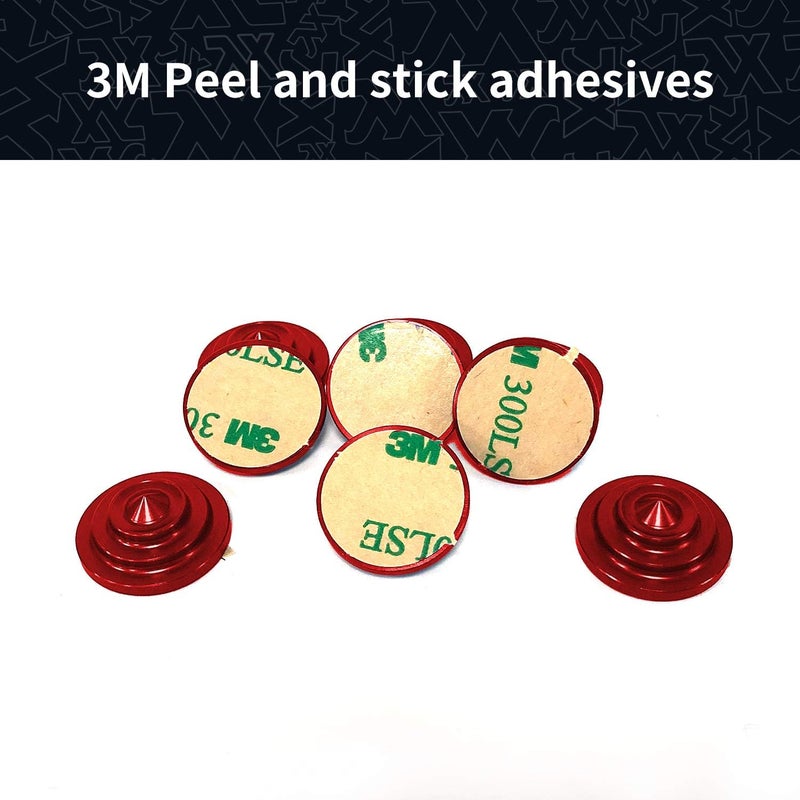 XCMAN 4 Layer-Cone Studs Dia 7.87 Inch Aluminum Snowboard Stomp Pad - 9pcs - Image 5