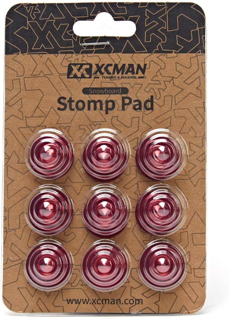 XCMAN 4 Layer-Cone Studs Dia 7.87 Inch Aluminum Snowboard Stomp Pad - 9pcs - Image 1
