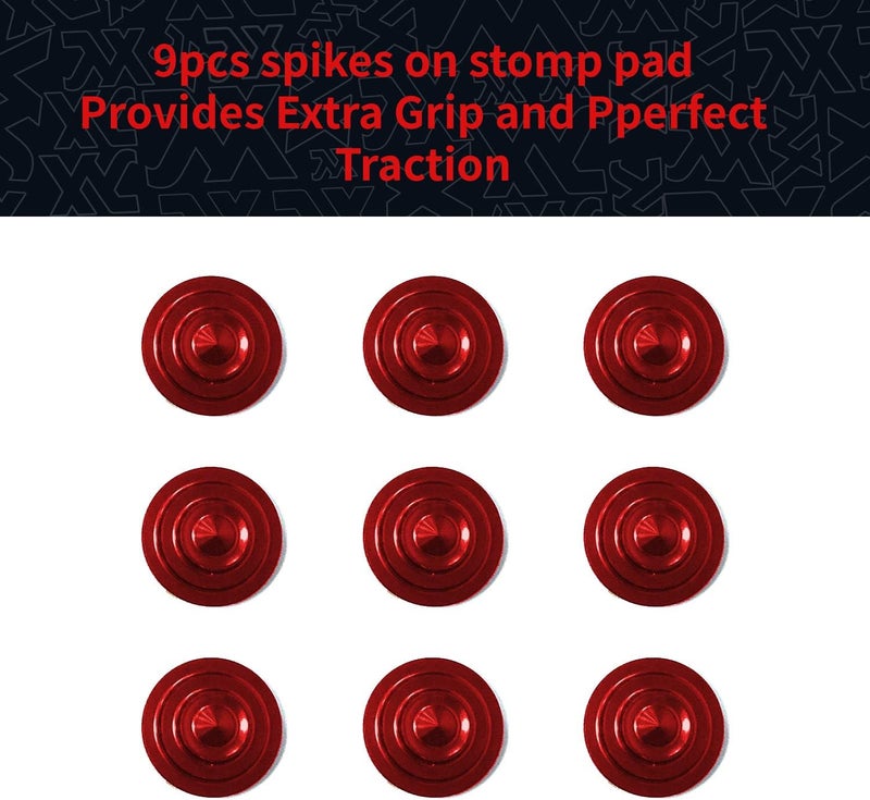 XCMAN 4 Layer-Cone Studs Dia 7.87 Inch Aluminum Snowboard Stomp Pad - 9pcs - Image 4