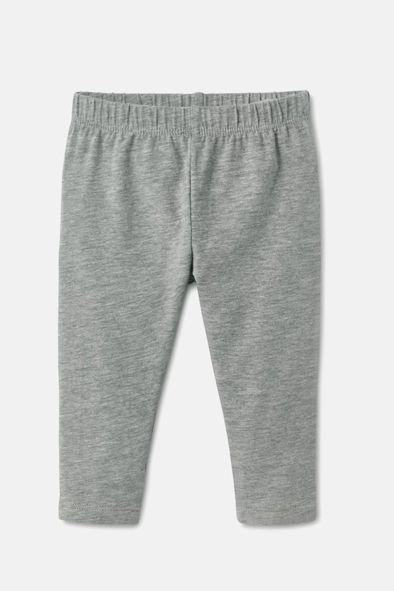 Kid Girls 5 Packs Jersey Leggings, Grey