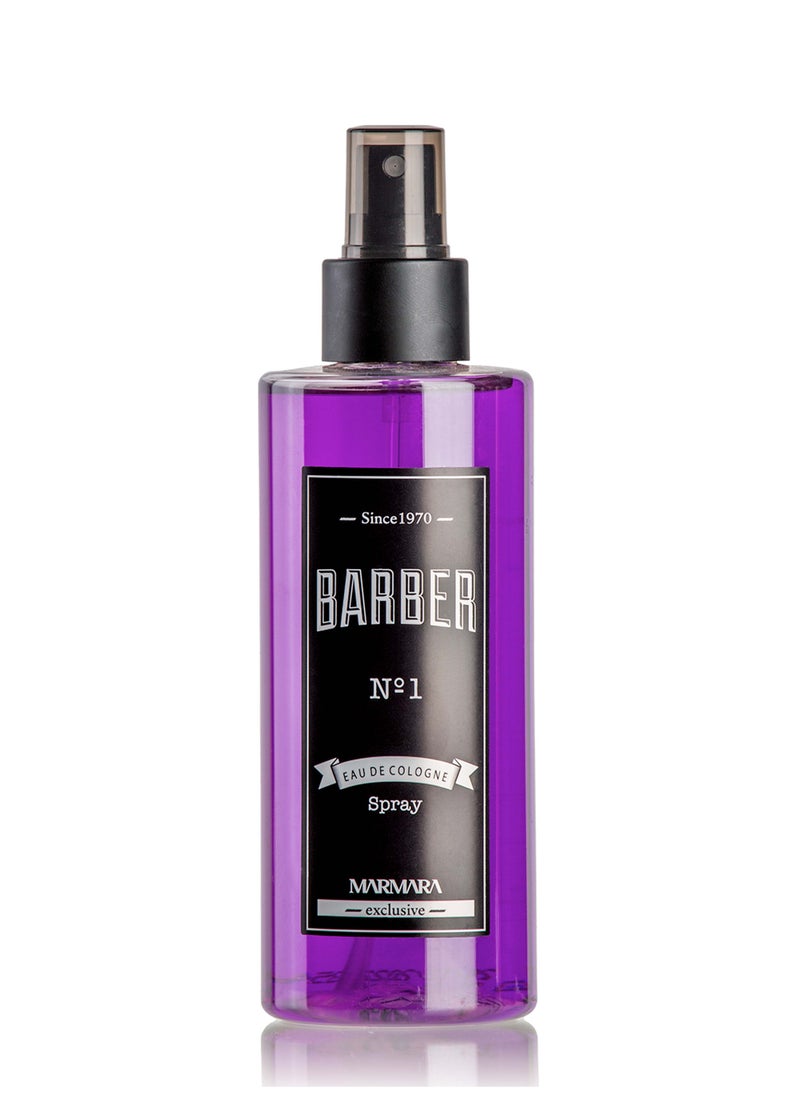 barber marmara - Marmara Barber Eau De Cologne No.1 Aftershave Spray 250ml - Image 1