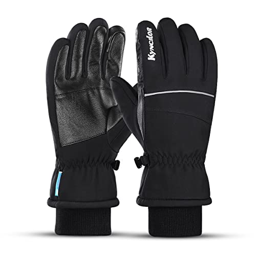 GUSTAVE® Professional Winter Gloves for Skiing, Warm Riding Gloves Touch Screen Finger Anti-slip Design, Ski Gloves, Bike Gloves Windproof Waterproof Riding Gloves for Men(L) - Image 1