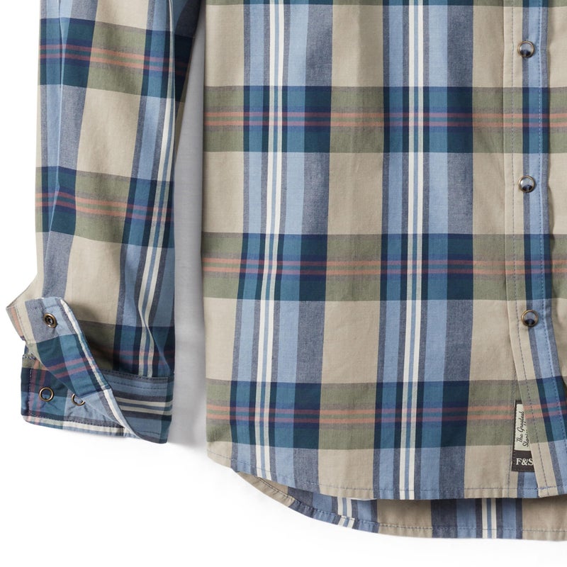 Field & Stream Men's Covey Back Long Sleeve Casual Shirt, Seaside Plaid, Large - Image 5