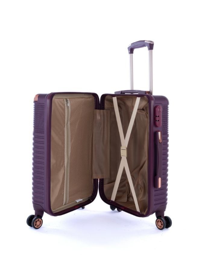 LIMRA - Luggage set 5 pieces travel Bags with a distinctive design from limra maroon - Image 1