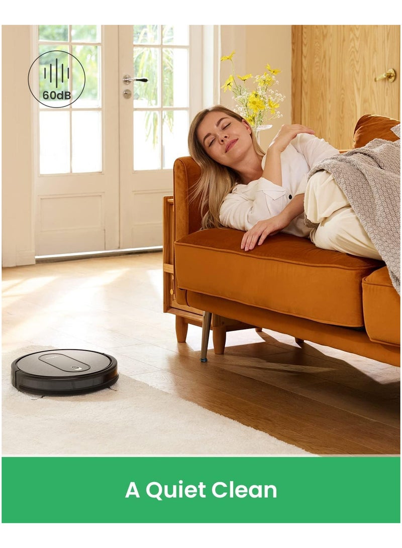Vactidy Nimble T6 Robot Vacuum Cleaner, 1500Pa Strong Suction, Automatic Self-Charging Robotic Vacuums, Alex/App Remote Control Robot hoover, Quiet Super Thin, for Pet Hair Hard Floor Cleaner Carpet - Image 3