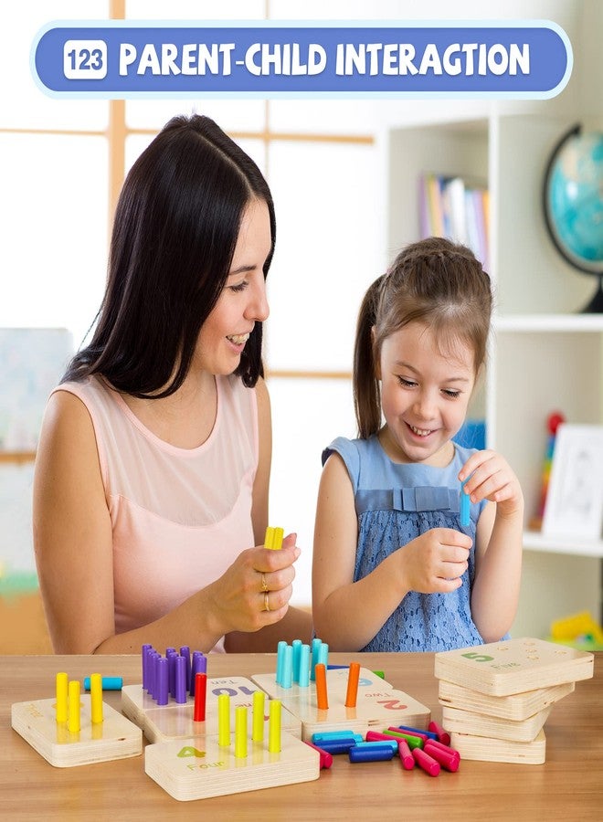 ISMETACU Wooden Montessori Number Blocks for Toddlers, Counting Peg Board for Kids Age 3 4 5,Preschool Learning Toys,Ideal for Kids 3 4 5 Years Old - Image 5