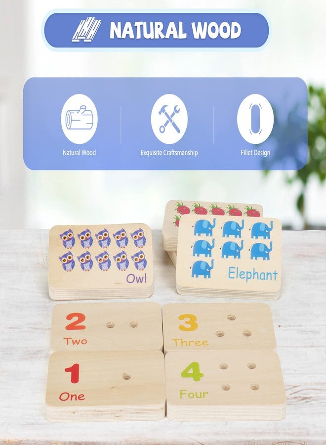 ISMETACU Wooden Montessori Number Blocks for Toddlers, Counting Peg Board for Kids Age 3 4 5,Preschool Learning Toys,Ideal for Kids 3 4 5 Years Old - Image 3