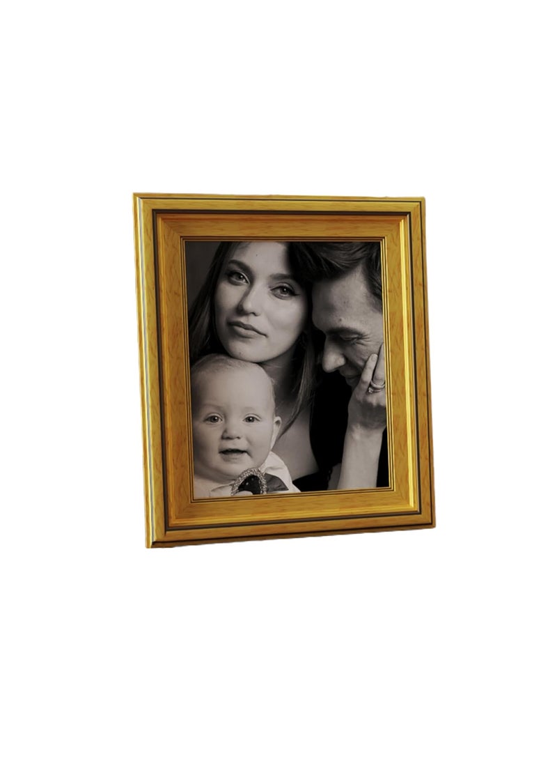 Art Street Art Street Premium 3D Picture Frames For Wall Decoration, Wooden Photo Frames For Home Décor, Bedroom & Living Room Designing (Crown Gold, Size 5x7 inch)  - Image 2