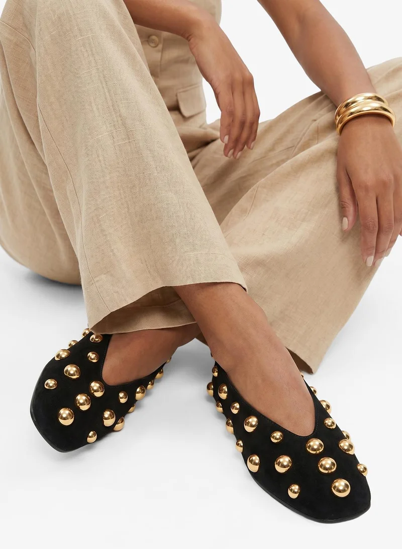 Fathom St Suede Ballerinas