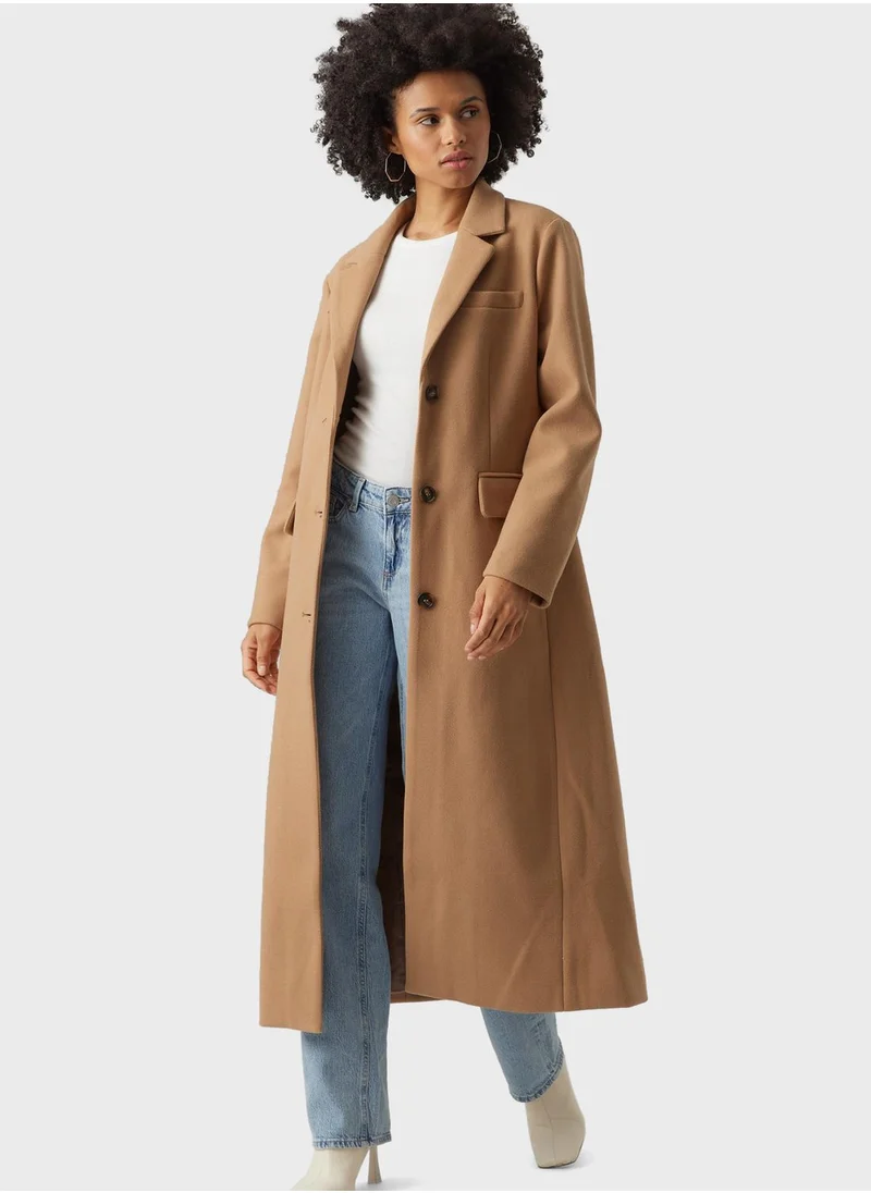 VERO MODA Pocket Detail Longline Coat