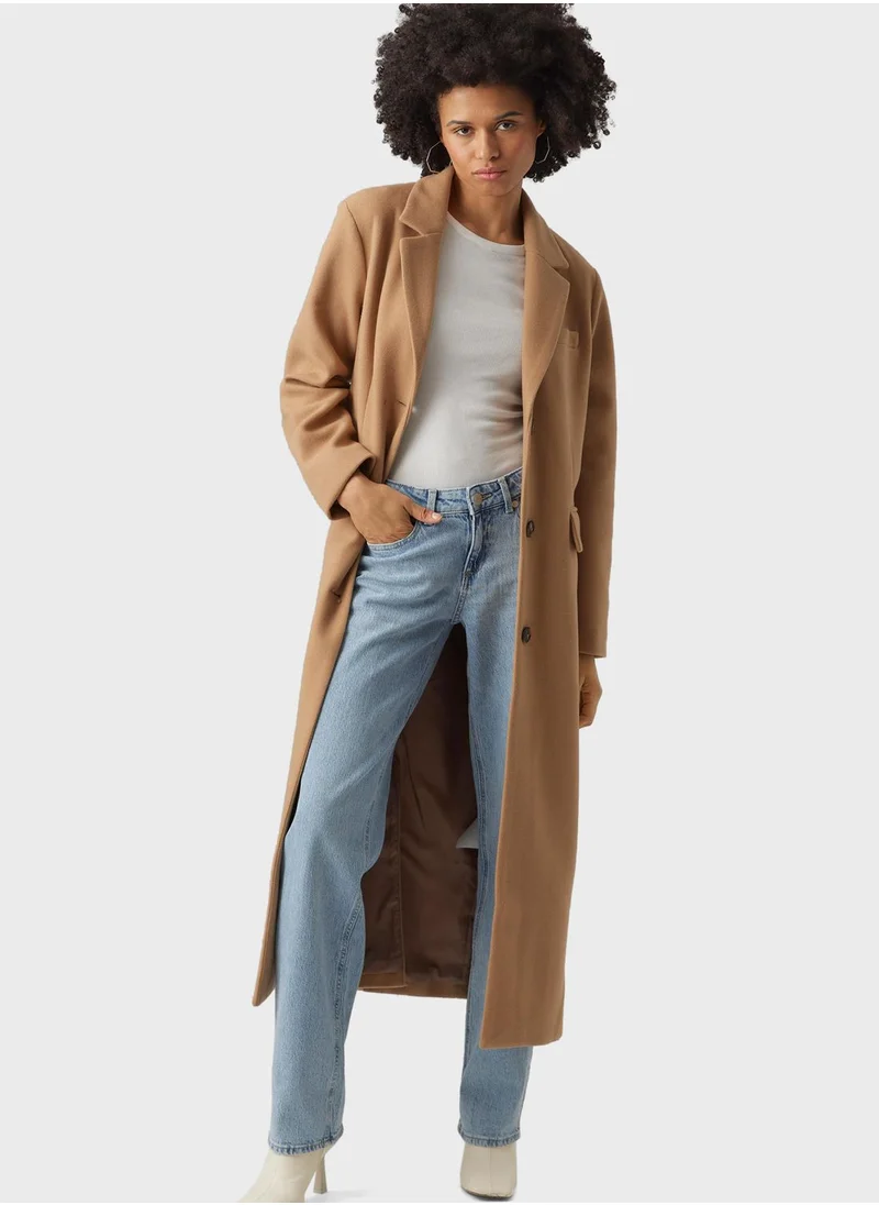 VERO MODA Pocket Detail Longline Coat