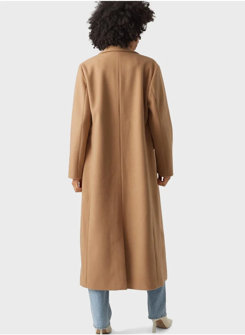 VERO MODA Pocket Detail Longline Coat