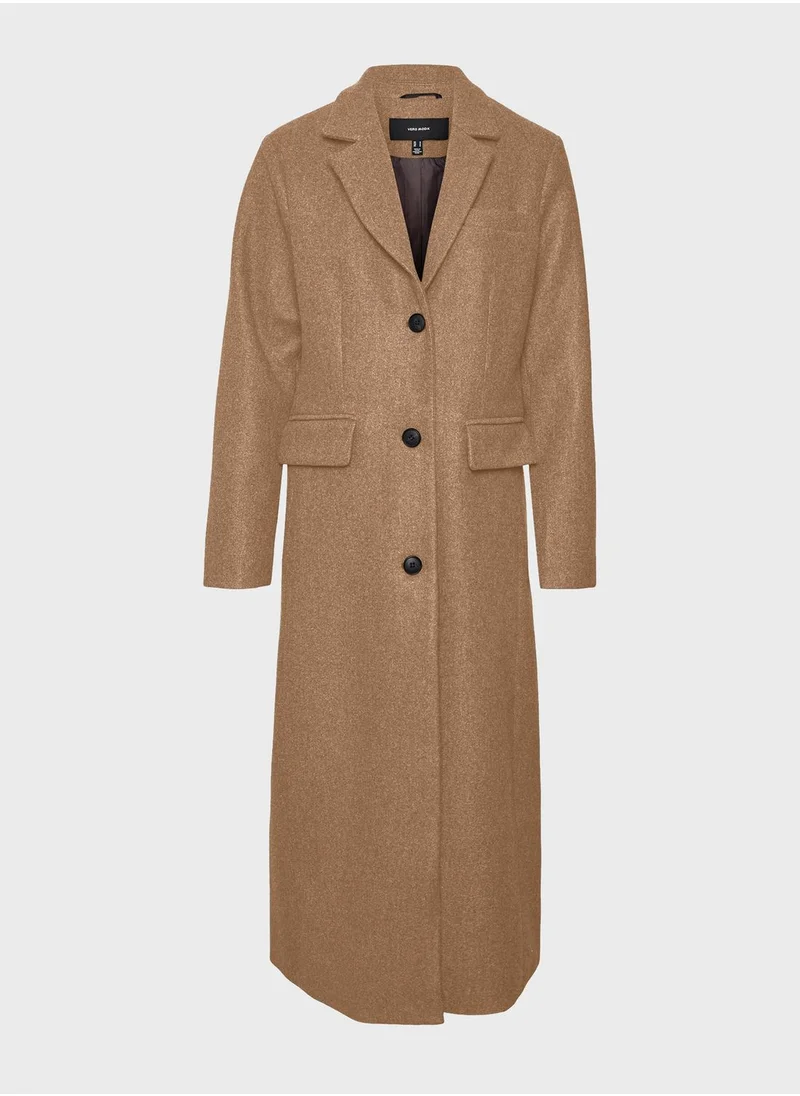 VERO MODA Pocket Detail Longline Coat