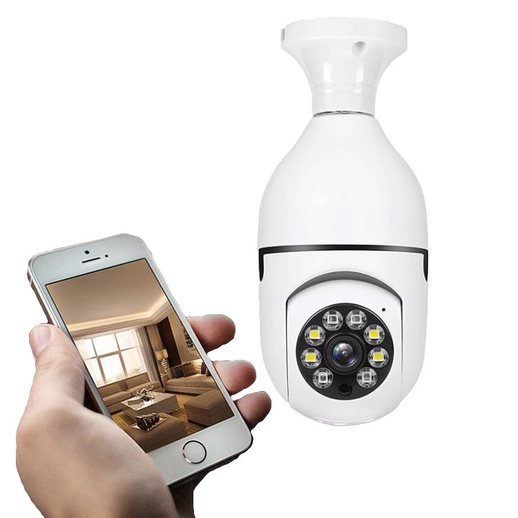 Generic Security Light Bulb Camera – 360° Auto Tracking Surveillance – 1080p HD Video, 5G Dual-Band WiFi, Smart Motion Detection, Night Vision Protection, Outdoor Indoor Use  - Image 1