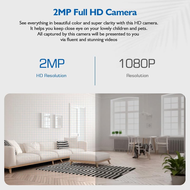 Generic Security Light Bulb Camera – 360° Auto Tracking Surveillance – 1080p HD Video, 5G Dual-Band WiFi, Smart Motion Detection, Night Vision Protection, Outdoor Indoor Use  - Image 4