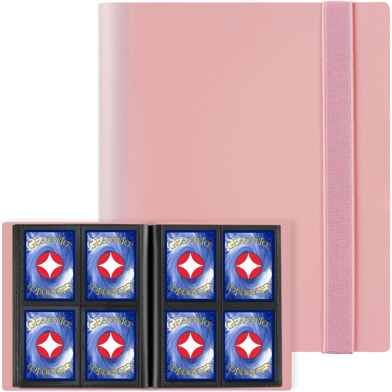 GEAoffice Trading Card Binder - 4 Pocket Card Collection Album Folder - 160 Side Loading Pocket Binder for TCG, MTG, Sports&Game Cards - Gifts for Girls - Image 1