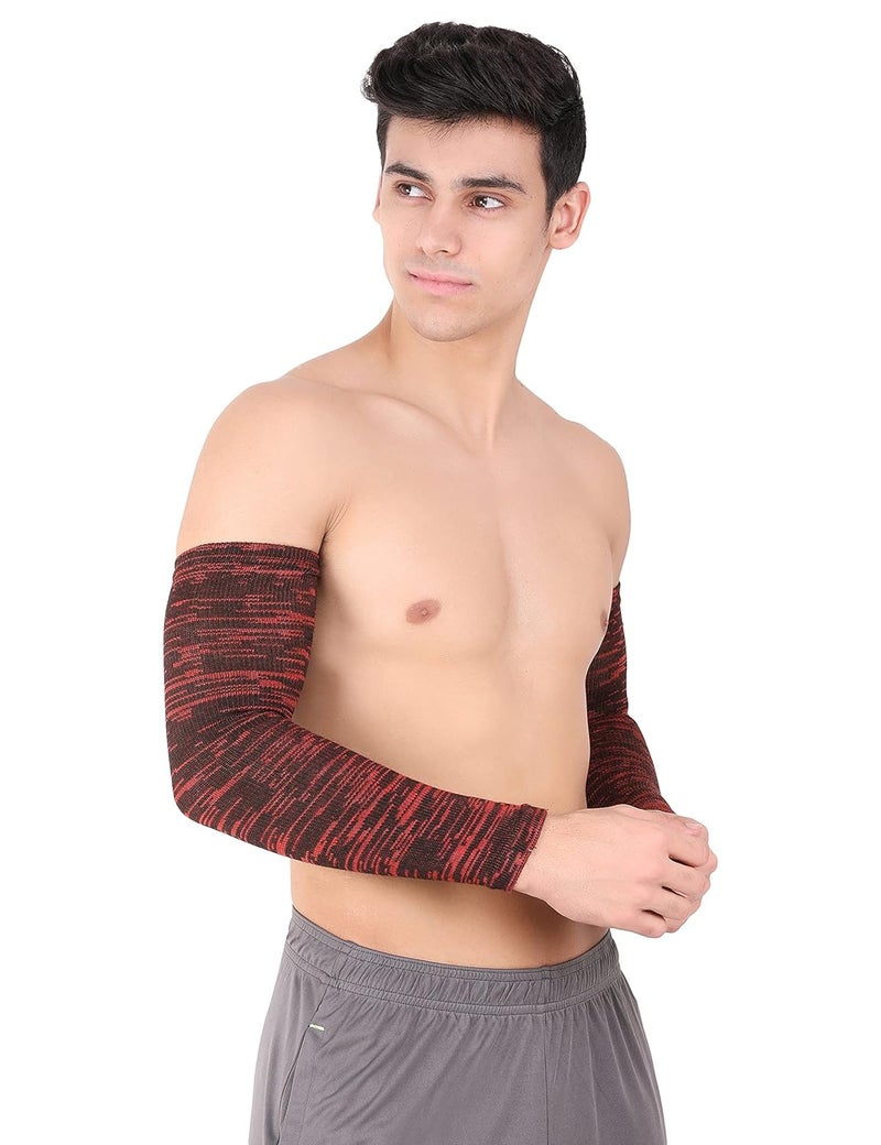 WMX Men and women Sun protection cotton arm sleeve Unisex summer, Winter arm protective Sports cricket, Football rider, Gym sleeves elbow Full cover - Image 5