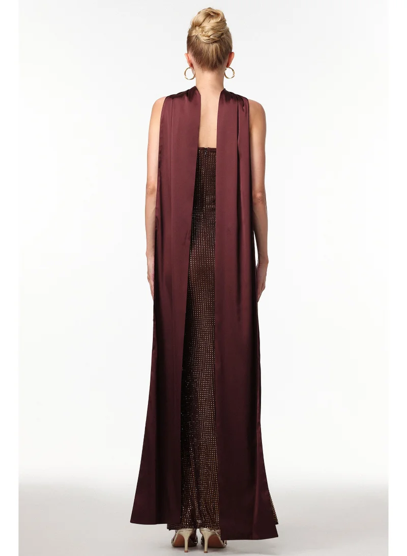 Bella Barnett  Zainab Elegant Contour Rhinestone Knit Maxi Dress for Women | Best Price UAE