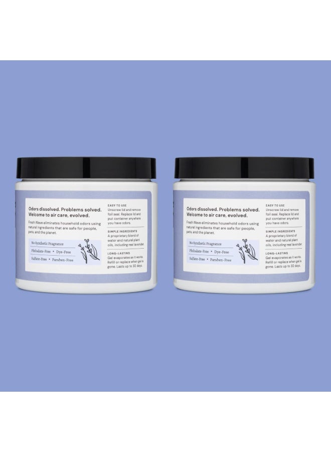 Fresh Wave جل إزالة الروائح العطرية من فريش ويف، 15 أونصة، عبوة من 2 - ماصات روائح أكثر أمانًا للمنزل، مزيل روائح طبيعي قائم على النباتات، كل 15 أونصة تدوم 30-60 يومًا، للطهي، القمامة والحيوانات الأليفة - Image 4