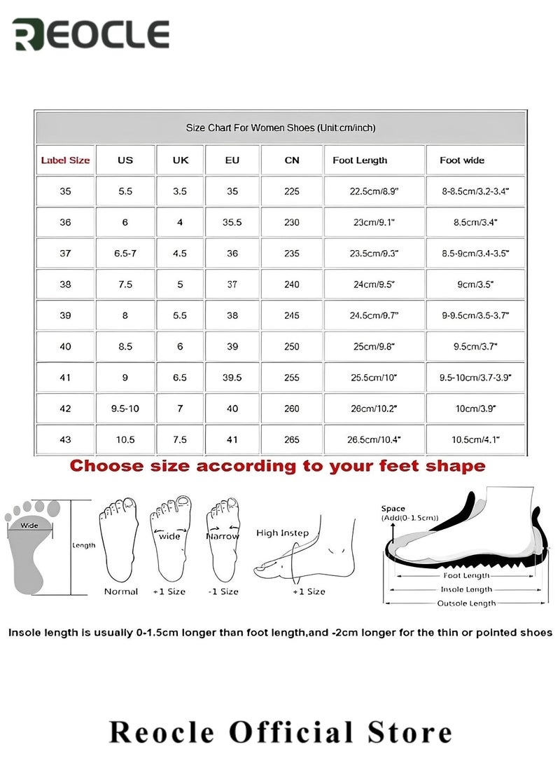 REOCLE - Women's Loafers Soft Leather Loafers Comfort Casual Quilted Leather Slip On Sneakers Dressy Moccasins Shoes - Image 1