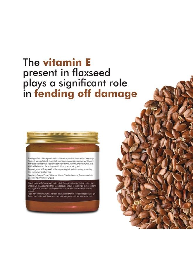 Organic Netra Pure Flaxseed Gel With Vitamin E For Hair & Skin Strengthens & Nourishes Hair & Skin Health Safe & Mild For All Skin Type Reduces Fine Lines & Wrinkles 200G - Image 4
