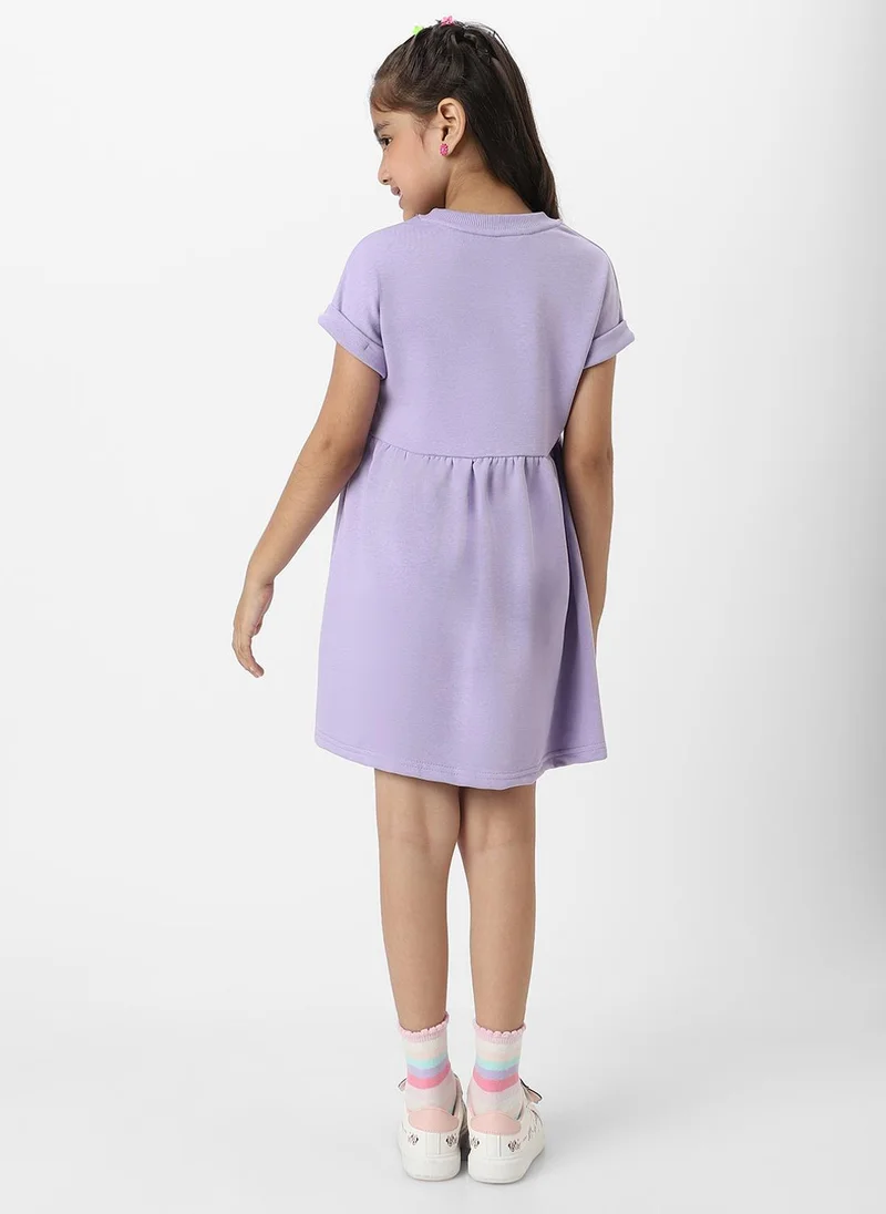 Nautinati Lilac Graphic Dress