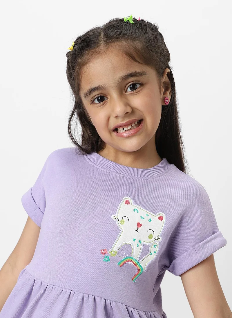 Nautinati Lilac Graphic Dress