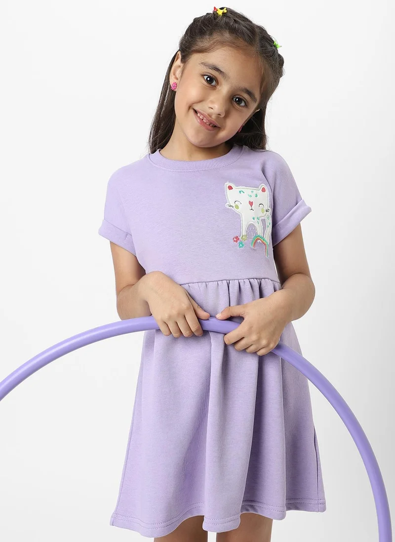 Nautinati Lilac Graphic Dress