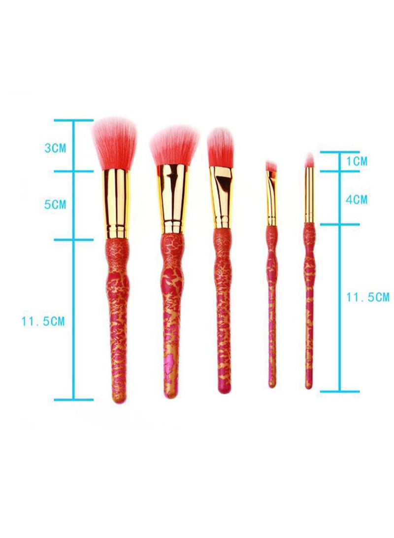 طقم من 8 فراشي مستحضرات تجميل احترافية متعدد الألوان - Image 2