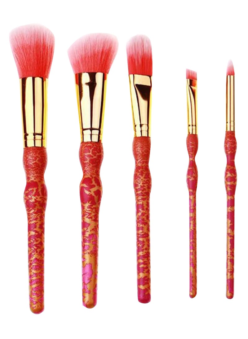 طقم من 8 فراشي مستحضرات تجميل احترافية متعدد الألوان - Image 1