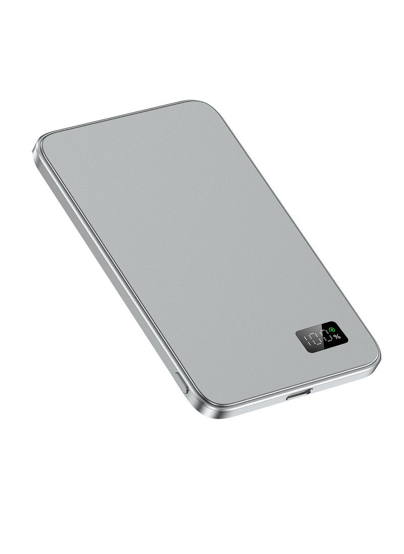 luminum Ultra-Slim Magnetic Wireless Portable Power Bank with LCD Display 5000mAH,PD Fast Charging USB-C Battery Pack Compatible with Magsafe  - Image 2