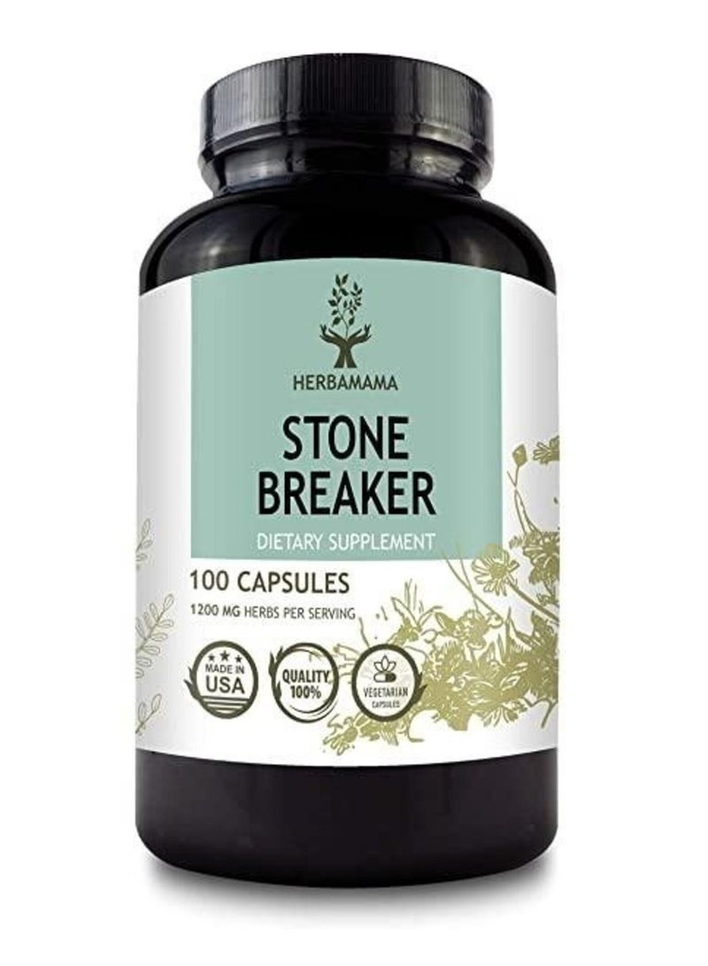 HERBAMAMA Stone Breaker 1200 mg 100 Capsules  - Image 1