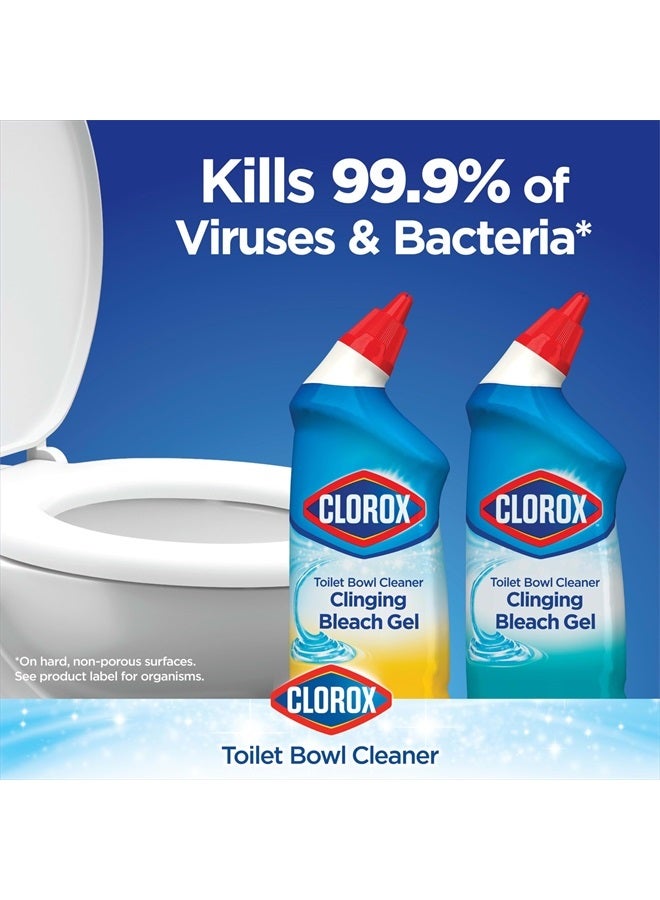 Clorox منظف وعاء المرحاض، جل مبيض ملتصق، ضباب المحيط - 24 أونصة، عبوة من 2 - Image 2
