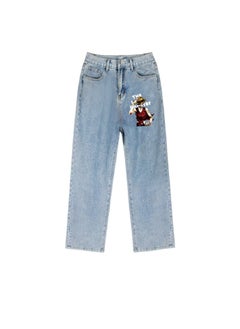 KUYING New One Piece Wide Leg Casual Jeans  - Image 1
