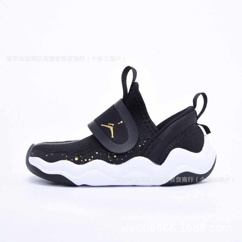 Putian Kidsren'S Shoes Pure Original High Version Aj1 Small Shark Mesh Mesh Breathable Kidsren'S Slip-On Sports Shoes - Image 5