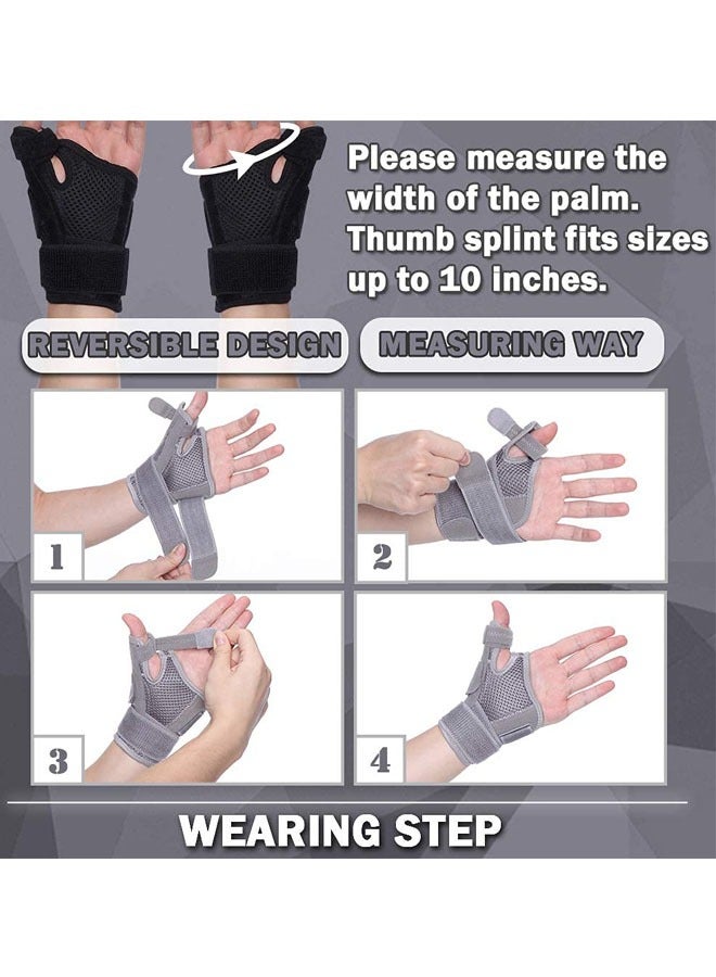 الإبهام التهاب المفاصل هدفين المعصم حزام مشترك الإبهام السنبلة جبيرة لتخفيف الآلام التهاب المفاصل التهاب الأوتار الالتواء سلالات النفق الرسغي الزناد الإبهام شل الحركة - Image 5