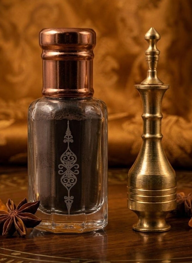 كحل إثمد أسود نقي 100% - تولة كاملة مع مكحلة نحاس - Image 5