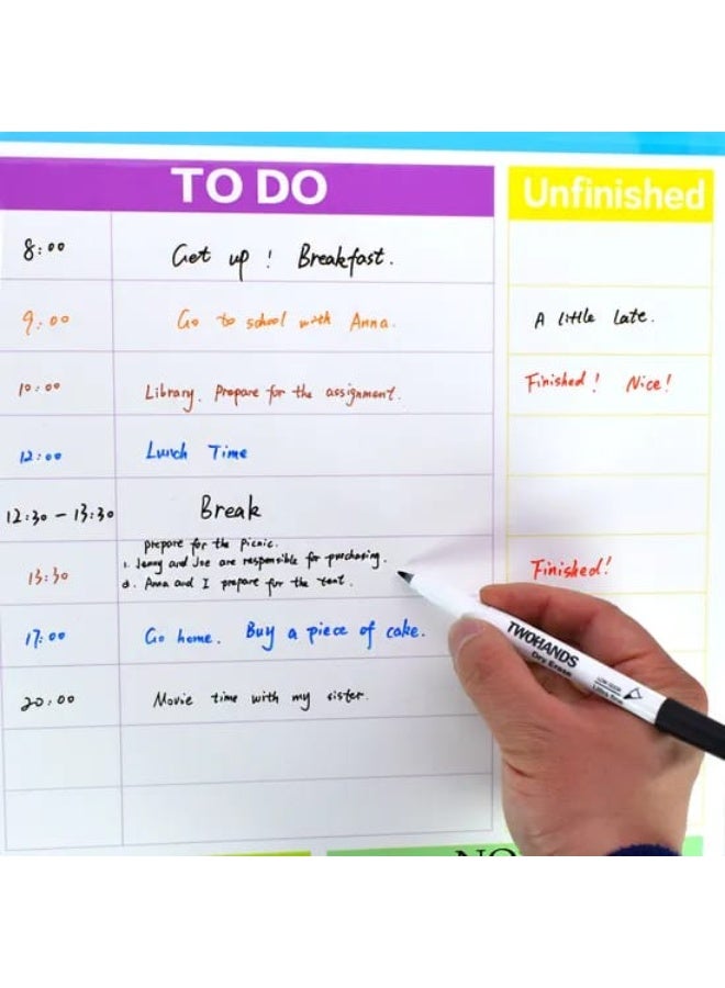 Marker pen, whiteboard pens with eraser, 8 pieces, black - Image 2