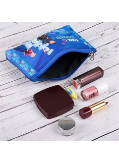 Kuber Industries Kuber Industries Pack of 4 Pencil Pouch | Square Stationary Pouch | Pen-Pencil Box for Kids | School Geometry Pouch | Pencil Utility Bag | Zipper Pencil Organizer | Royal Blue & Blue  - Image 5