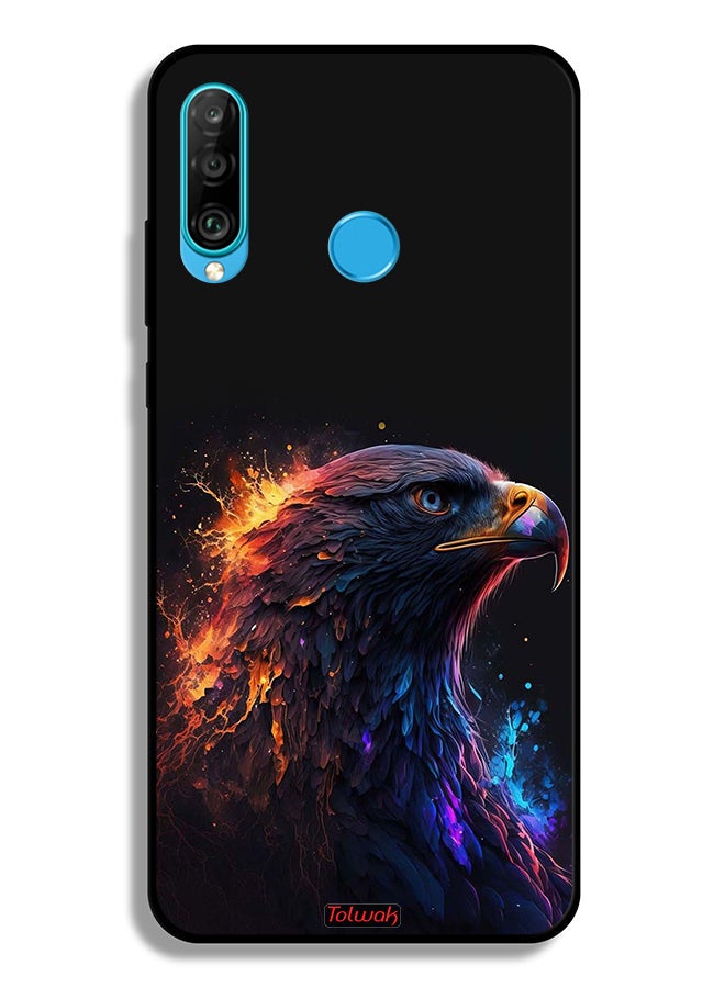 Tolwak غطاء حماية لهاتف هواوي P30 لايت بتصميم فن النسر - Image 2