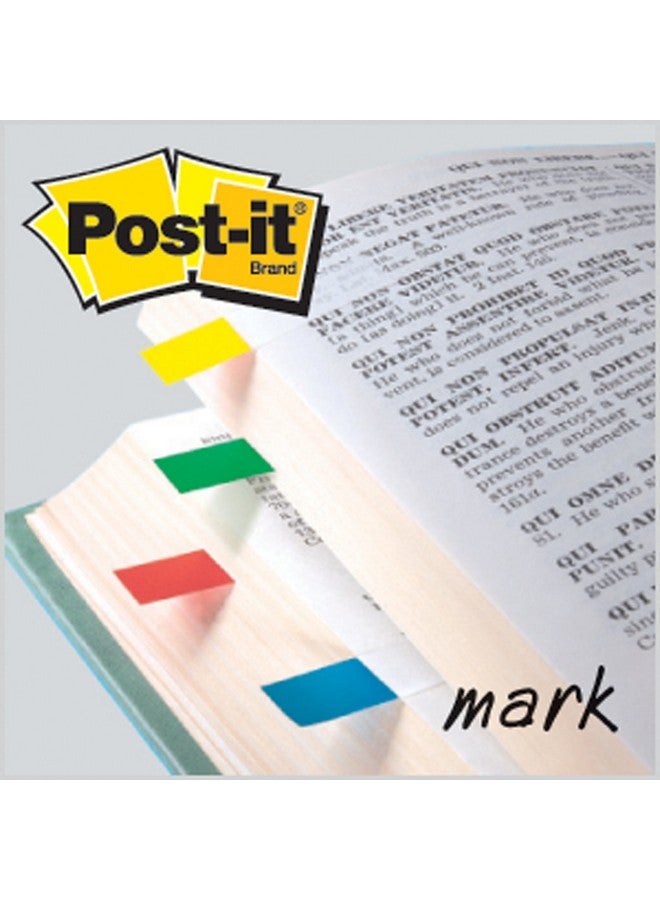 Post-it Set Of 2 Postit Flags Assorted Primary Colors 1/2 In Wide 100/Onthego Dispenser Bundled By Maven Gifts - Image 4