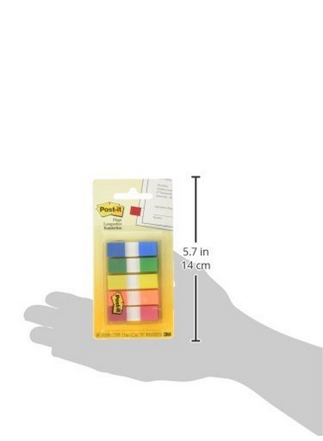 Post-it Set Of 2 Postit Flags Assorted Primary Colors 1/2 In Wide 100/Onthego Dispenser Bundled By Maven Gifts - Image 5