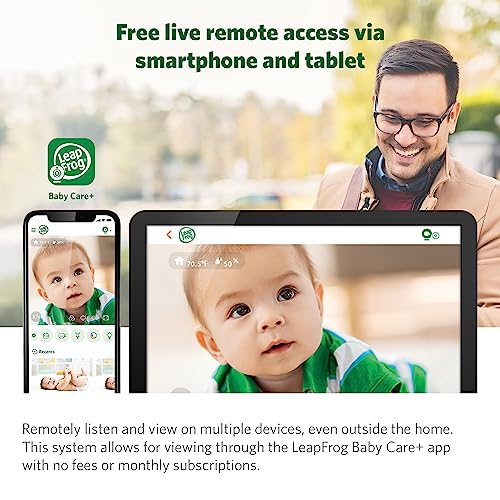 LeapFrog Scout LF2911 Baby Monitor Camera WiFi Remote Access 1080p HD 360 Pan Tilt Smart Camera 2Way Audio Talk Night Light Night Vision Soothing Sounds Temp Humidity Sensor - Image 3