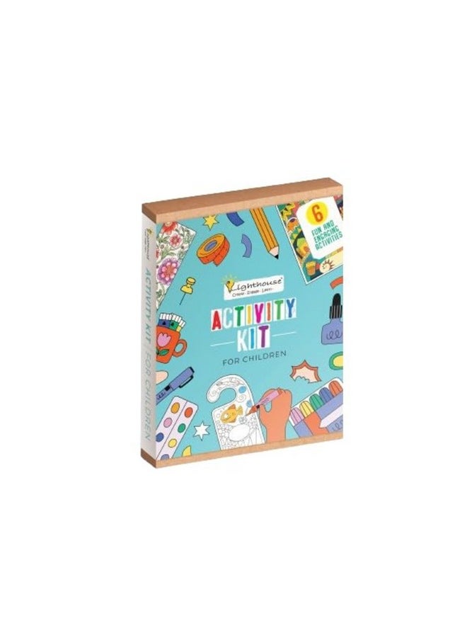 Lighthouse LIGHTHOUSE DIY Activity Kit for Kids | Art and Craft Kit for Kids, Painting Kit for Kids with Preprinted Templates, Crayons and Envelopes | Gift for 4+ Years Kids, Birthday Return Gifts for Kids  - Image 1
