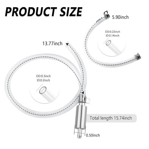 IHOTDER Car Brake Bleeder Hose with One Way Check ValveDurable Brake Fluid Bleeder Hoses ReplacementUniversal Brake Bleeder Tool Car Accessories for Car Motorbike Bike 1 Set - Image 3