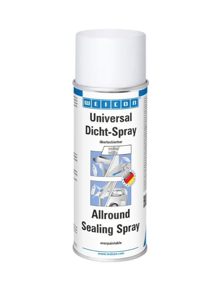 Weicon - WEICON Universal Sealing Spray 400 ml | Sealant for interior and exterior use | Spray Plastic | Waterproof | White - Image 1